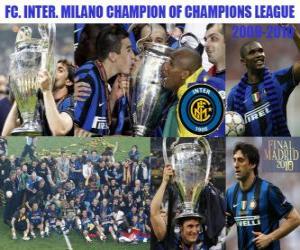 yapboz FC. Şampiyonlar Internazionale Milano Champion League 2009-2010